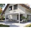 PERGOLUX Pergola 4 Bioclimatica 3x5m, Manuale, Addossata, Bianca