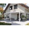 PERGOLUX Pergola 4 Bioclimatica 3x6m, Manuale, Addossata, Bianca