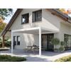PERGOLUX Pergola 4 Bioclimatica 4x4m, Manuale, Addossata, Bianca