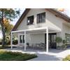 PERGOLUX Pergola 4 Bioclimatica 4x6m, Manuale, Addossata, Bianca