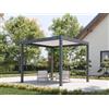 PERGOLUX Pergola 4 Bioclimatica 3x3m, Manuale, Autoportante, Antracite con tetto bianco