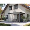 PERGOLUX Pergola 4 Bioclimatica 3x4m, Manuale, Addossata, Antracite con tetto bianco