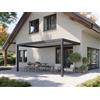 PERGOLUX Pergola 4 Bioclimatica 3x5m, Manuale, Addossata, Antracite con tetto bianco