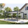 PERGOLUX Pergola 4 Bioclimatica 4x5m, Manuale, Autoportante, Antracite con tetto bianco