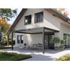PERGOLUX Pergola 4 Bioclimatica 4x5m, Manuale, Addossata, Antracite con tetto bianco