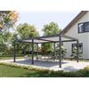 PERGOLUX Pergola 4 Bioclimatica 4x6m, Manuale, Autoportante, Antracite con tetto bianco