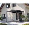 PERGOLUX Pergola 4 Bioclimatica 3x3m, Manuale, Addossata, Nero