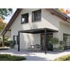 PERGOLUX Pergola 4 Bioclimatica 3x4m, Manuale, Addossata, Nero