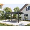PERGOLUX Pergola 4 Bioclimatica 3x5m, Manuale, Autoportante, Nero