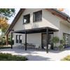 PERGOLUX Pergola 4 Bioclimatica 3x6m, Manuale, Addossata, Nero
