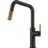 Franke NEW Franke: Miscelatore monocomando con doccetta estraibile Maris Stripes U 115.0747.677 finitura nero opaco/rame