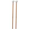 Demeras Bacchette per batteria portatili da 2 pezzi Bacchette per batteria in feltro bianco per accessori per strumenti a percussione Timpani Rullante