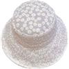 Didiseaon Cappello da Pescatore in Pizzo Estivo per Donna Ricamo in Pizzo e Parasole Adatto per Estate e Protezione Solare