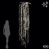 EDG Cascata LED 56 Fili 2016 Luci Avorio 290 cm