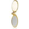 Janeke Gold Line Golden Folding Hair-Brush with Mirror 1 pz