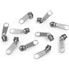 cyclingcolors 10x Cursore Cerniera Ricambio Kit di Riparazione per Cerniera Testa N°5 Cursori per Vestiti Borse Giacche Borse Valigie Jeans, nichel