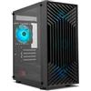 NOX XTREME PRODUCTS INFINITY EPSILON - Mid-Tower M-ATX/ITX ARGB Rainbow, Front Mesh, pannello laterale in vetro temperato, 4 ventole installate, scheda grafica compatibile fino a 310 mm, USB 3.0, nero