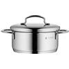 WMF Mini Pentola WMF Piccola Ca. 14 Cm, Coperchio In Metallo, Padella A Induzione 0,9 L, Acciaio Inossidabile Lucido Cromargan, Impilabile, Per Piccole Porzioni, Uso Singolo