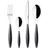 Guzzini - Feeling, Set 24 Posate Colorate - Grigio, 15.8 x 7.5 x h25.5 cm - 23000022