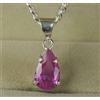 Rosa Kunzite 8.65 CT Naturale Pera Gemma Certificato Ciondolo Classico Raccolta