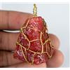 Naturale Africano Arancione Zaffiro 133.25 KT Gemma Grezzo Raro Pendente Design