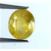 Naturale 3.35 KT Giallo Zaffiro Ovale Gemma Certificato B77521