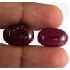 Naturale 32.25 KT Madagascar Rubino Gemma Paio Ovale Cabochon AGI Certificato
