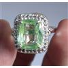 13.48 KT Certificato Naturale Verde Oliva Peridoto Cuscino Gemma Nuovo Design
