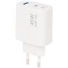Sologic Re-load GaN³ Pro Caricabatterie da parete a 2 porte 45W Bianco