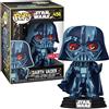 Funko POP! Star Wars Retro Art Exclusive Darth Vader #456 w/ Acrylic Case One Si