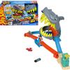 Hot Wheels - Squalo Scontri in Spiaggia, pista con sistema Speed Snap e veicolo