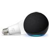 Amazon Echo Dot (Ultimo modello) con Alexa Antracite Philips Hue White Lampadina LED