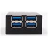 EXSYS Porta USB 3.2 Gen1 HUB4 HUB esterno pi piccolo (8x25x4 cm) cavo incluso