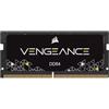 Corsair VENGEANCE SODIMM 16 GB (1x16 GB) DDR4 3200MHz CL22 Memoria per Laptop/Notebook (Supporto Processori Intel Core di 11th Generazione) Nero