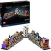 LEGO Harry Potter Negozi di Magia di Diagon Alley, Miniatura da Esposizione e Collezione con 16 Microfigure tra cui Harry, Draco Malfoy, Hermione Granger e Famiglia Weasleys, Regalo Uomo o Donna 76444