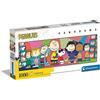 Clementoni- Peanuts Panorama Puzzle-Peanuts-1000 Pezzi Adulti, Panoramico, Puzzle Fumetti, Made in Italy, Multicolore, 39805