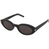 Saint Laurent SL 567 001 | Occhiali da Sole Graduati o Non Graduati | Prova Online | Plastica | Ovali / Ellittici | Nero | Adrialenti