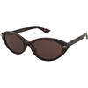 Gucci GG2110S 002 | Occhiali da Sole Graduati o Non Graduati | Prova Online | Plastica | Cat Eye | Marrone, Havana | Adrialenti