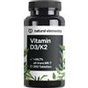 Natural Elements Vitamina D3 e K2 MK-7 Alta Purezza 30 g Compresse