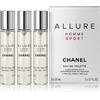Chanel Allure Homme Sport EDT ricarica 2 x 20 ml + EDT ricarica con vaporizzatore 20 ml M