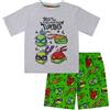 TEENAGE MUTANT NINJA Tartarughe Ninja Turtles - Pigiama a Maniche Corte per Bambini - 100% Cotone