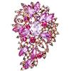 EVER FAITH Spilla Regalo, Marquise Cristallo Austriaco Sposa Mazzo di Fiori e Foglie Spilla
