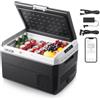 VEVOR Frigorifero da Auto da 12V, Frigo Portatile 40 Litri Portatile per Campeggio Temperatura Regolabile da -20℃ a 20℃ 12/24V CC 100-240V CA, Frigorifero a Compressore da Esterno, Picnic, Camper