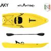 Atlantis Kayak - canoa Atlantis AKY Gialla - cm 240 - pagaia e schienalino -adulto + bambino