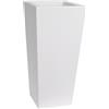 Vaso Quadrato Alto da Interno Esterno Kiam 40X40 H90 in Resina - Euro3plast, BIANCO OTTICO