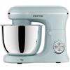 PRIXTON Frullatore Impastatrice KR250 per Pasticceria, Potenza 1500 W, 10 velocità, Ciotola Acciaio Inox da 5 litri, 3 accessori, Coperchio Trasparente (Azzurro)