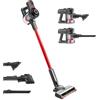H.Koenig UP600 Aspirapolvere 2-in-1 senza fili, senza sacco, 22.2V, scopa elettrica, Potente, Leggero, Autonomia fino a 50 min, Batteria litio ricaricabile, pavimenti, tappeti, auto, peli di animali