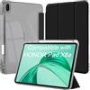 EspZanthic Custodia per Honor Pad X8b/Pad X10 2026/Pad X8a 2024 11 Pollici con Pen Holder, Chiaro Trasparente Retro Conchiglia Sottile Antiurto Tablet Cover, Nero