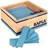 KAPLA C40BC Blocchi di legno, 40 pietre, azzurro