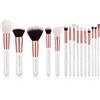 Jessup Set di pennelli da trucco Jessup, 15 pezzi, alta capacità di assorbimento del pigmento, modello T220